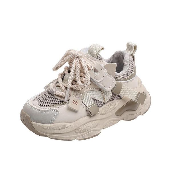 

athletic kids shoes sneakers basketball children footwear spring summer boys single mesh breathable girls lightweight non-slip casual f15727, Black