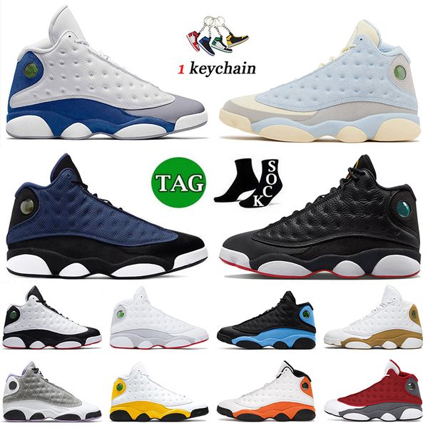 

13s playoffs basketball shoes jumpman 13 og french blue brave solefly he got game wolf grey wheat red flint starfish university gold trainer