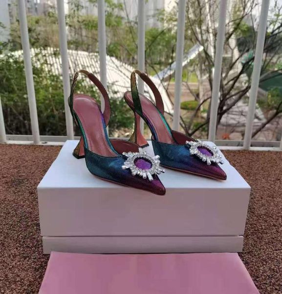 

fashion season shoes amina italy muaddi wedding pumps begum rainbow crystal slingback multicolor sandals2526111, Black