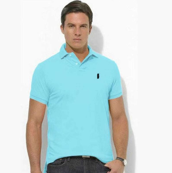 

summer designer mens polos ralph short sleeve lapel loose plus size men t-shirt lauren tee clothing fashion23ess, White;black
