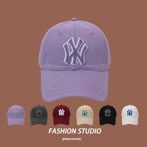 

fashion solid color letter duck tongue hat summer men's small label hard sunshade baseball cap female outdoor sports cycling couple, Blue;gray