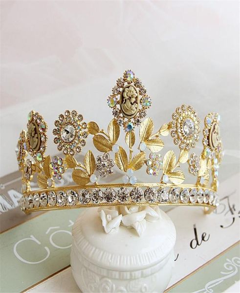 

euramerican baroque vintage gold wedding bridal rhinestone crown tiara headband hairband head jewelry headpiece hair accessories p3628994, Silver