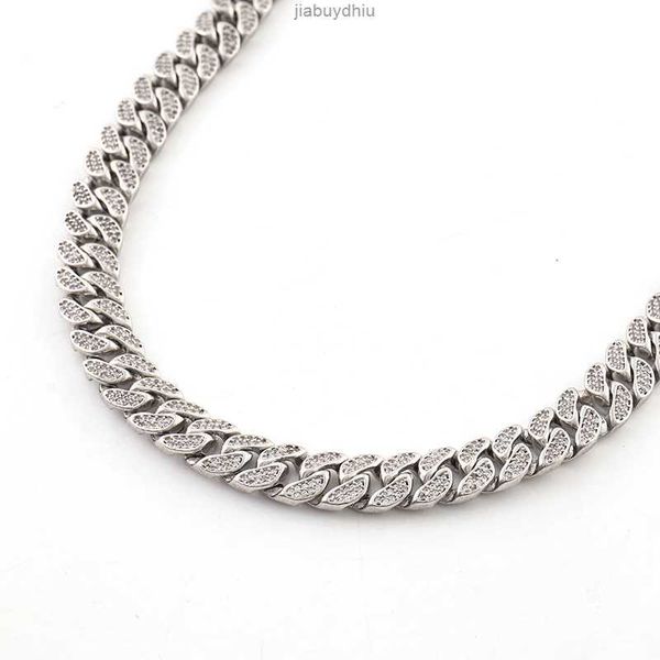 

gold moissanite cuban link chain 6mm silver hip hop jewelry prong for mens