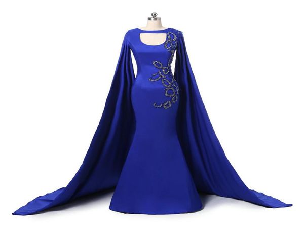 

dubai sequined gown with floor length sleeves royal blue beaded mermaid evening dresses long dresses for prom formal gowns abiti d3545455, Black;red
