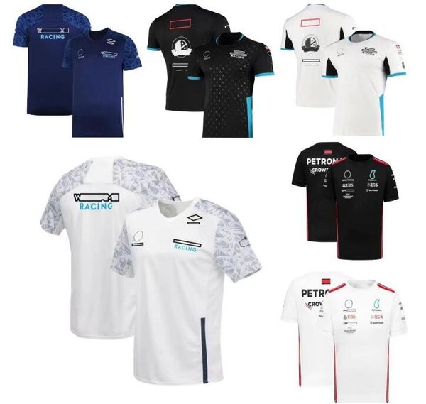 

f1 racing t-shirt summer team round neck shirt with custom
