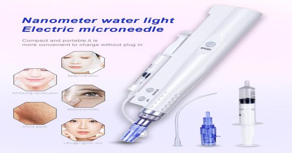 

meso therapy injection gun water needling pen mesotherapy injector fat dissolving face wrinkle removal8801752, Black;white