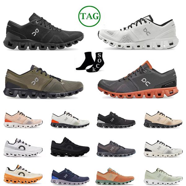 

2023 new on cloud running shoes on cloudmonster cloudsurfer oncloud onclouds triple black white grey cushioned mens trainers utility clouds