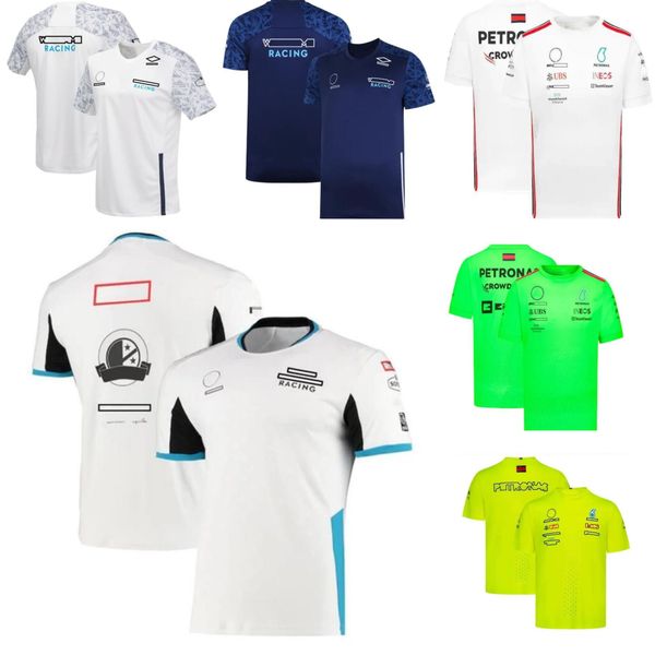 

f1 racing short-sleeved t-shirt summer team round neck jersey the same custom