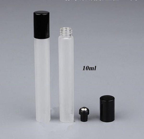 

10ml frosted glass roll on bottle rfillable in bottle essential oil glass roller ball frangrance perfume f201713835265332