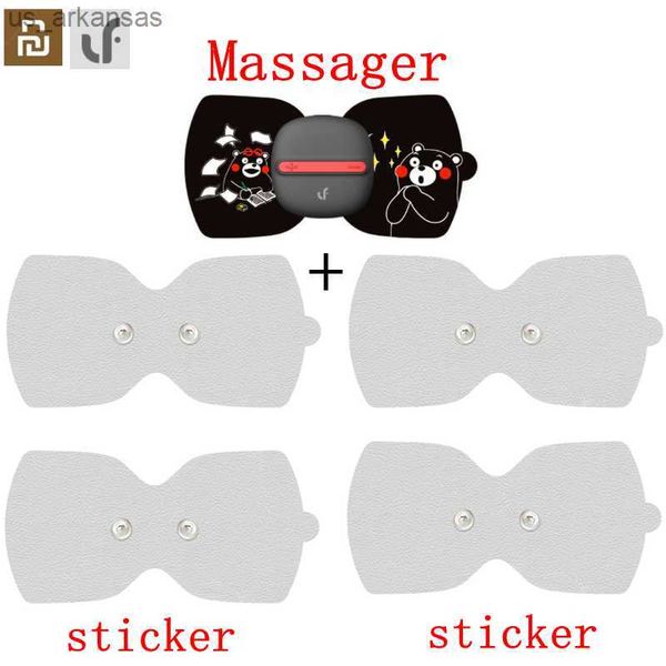 

youpin lf brand portable electrical stimulator full body relax muscle therapy massager magic touch stickers kumamon version l230523