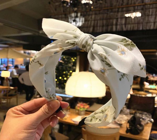 

hair accessories for women korean hairpin hair band korea wide side sweet simple knot bow lady headband whole7844082, Silver