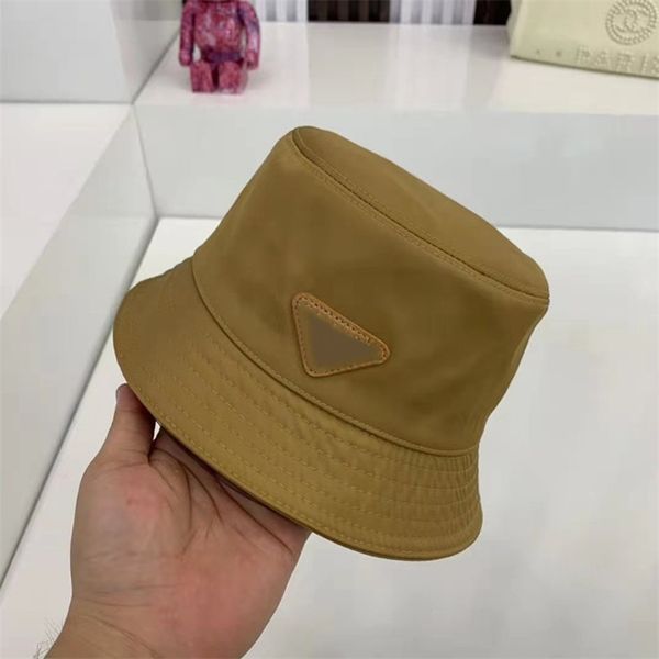 

designers baseball hats men womens luxury nylon fitted hat triangle fashion casual sun bucket hat letter caps sunhat bonnet beanie pink, Blue;gray