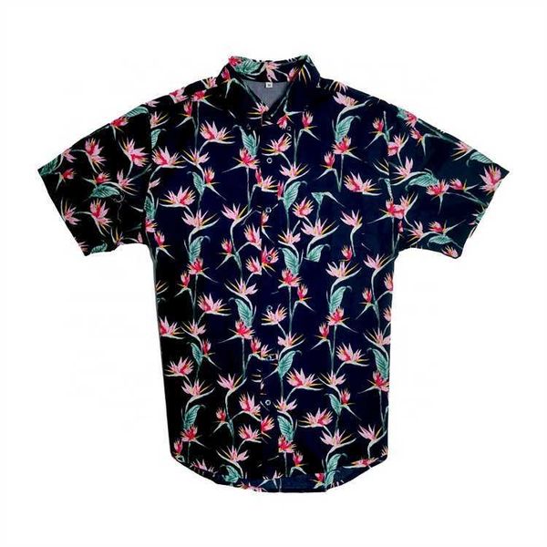 

men polyester hawaiian shirt bowling beach printing shirt gchd, White;black