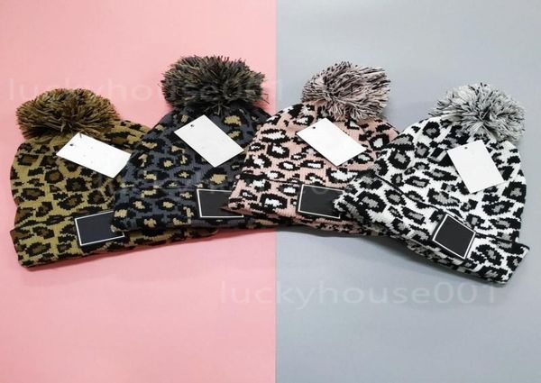 

2021 fashion charm women knitted hat men leopard hat winter retro boundless loose melon hat party birthday gift manufa5012069, Blue;gray