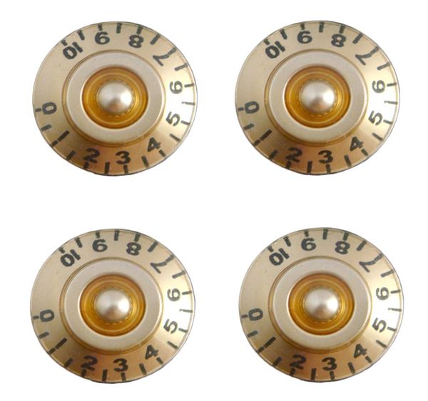 

4 pieces speed volume tone control knobs for les paul lp electric guitar golden7604351