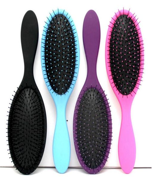 

wet dry hair brush original detangler hair brush massage comb with airbags combs for wet hair shower brush dhl5094176, Silver