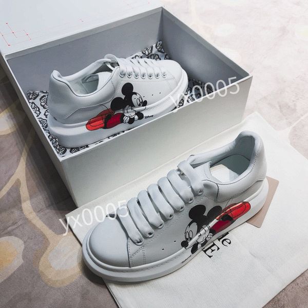 

2023new mens womens brand designer quality classics flat sneaker casual shoes leather white letter overlays fashion platform sneakers, Black