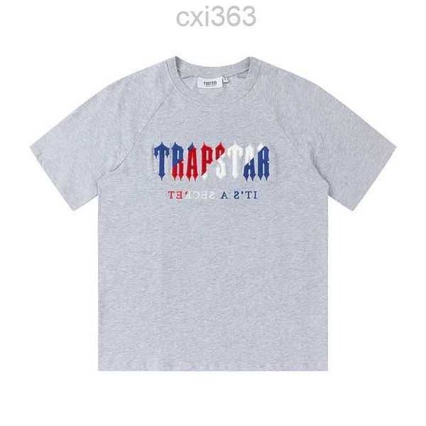 

men's t shirts men women trapstar t-shirts summer outfit orange grey towel embroidery short sleeve couple tee setunrr, White;black