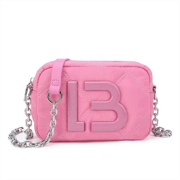 

designer bag spanish chain bag messenger bag nylon embroidered shoulder bag women's bag letter chain bag