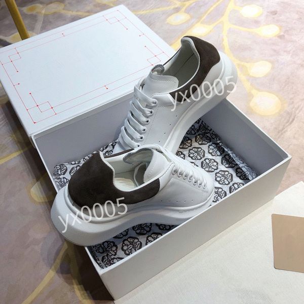 

new women brand designer quality classics flat sneaker casual shoes leather white letter overlays fashion platform sneakers2023, Black