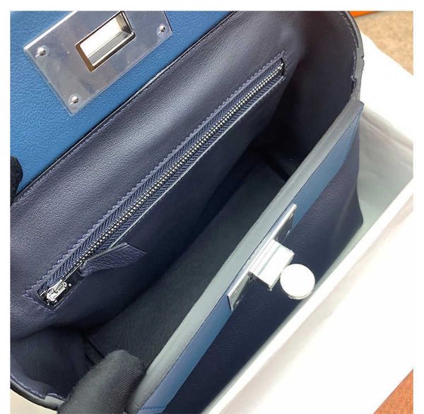 

original leather hemrres 2424 kelys tote bags online store womens bag 2023 new 2424min first layer cowhide dumpling wing handheld one shoul
