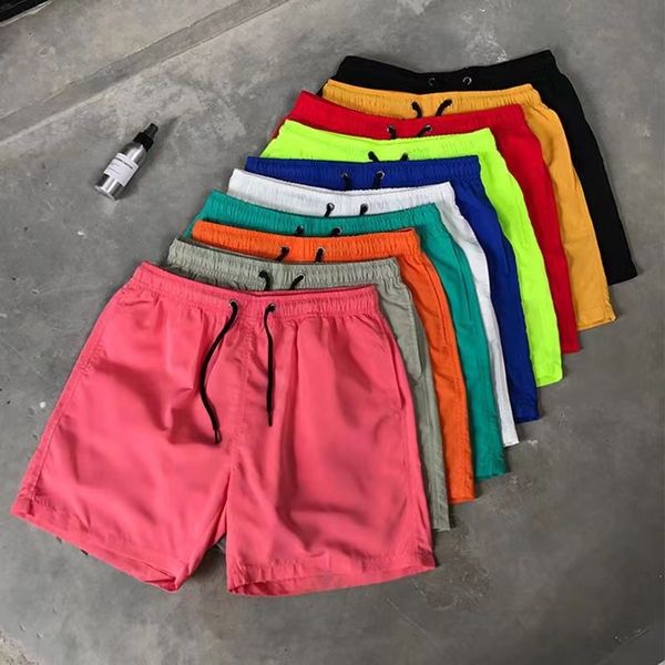 

casual sports shorts men's summer three-point pants short shorts quick dry beach pants big shorts couple home pajama m-5xl, White;black