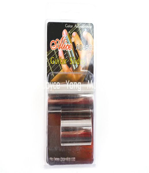 

2pcs of alice chrome smooth steel guitar slides for country musicjazzblues wholes5031803