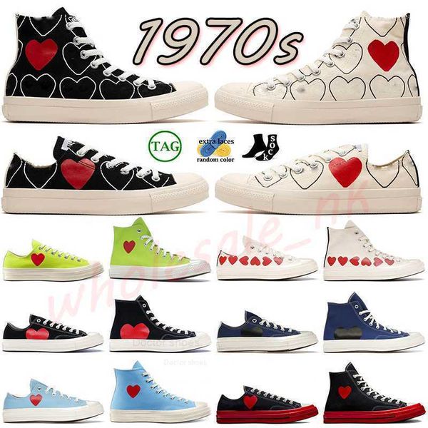 

high low 1970 red heart casual shoes 1970s big eyes play chuck multi hearts 70s hi skate platform shoe classic canvas men skateboard dhgate, Black