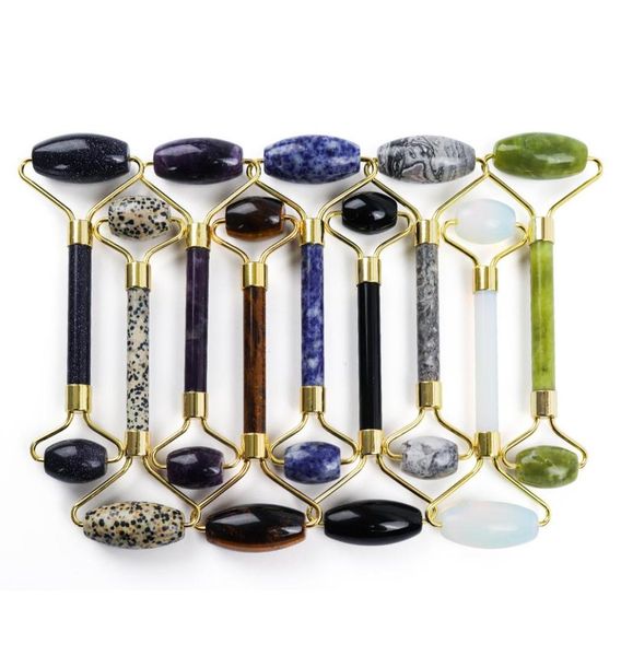 

natural stone face roller massager facial slim lifting tool natural amethyst jade roller stone wrinkle remove skin beauty care8296321