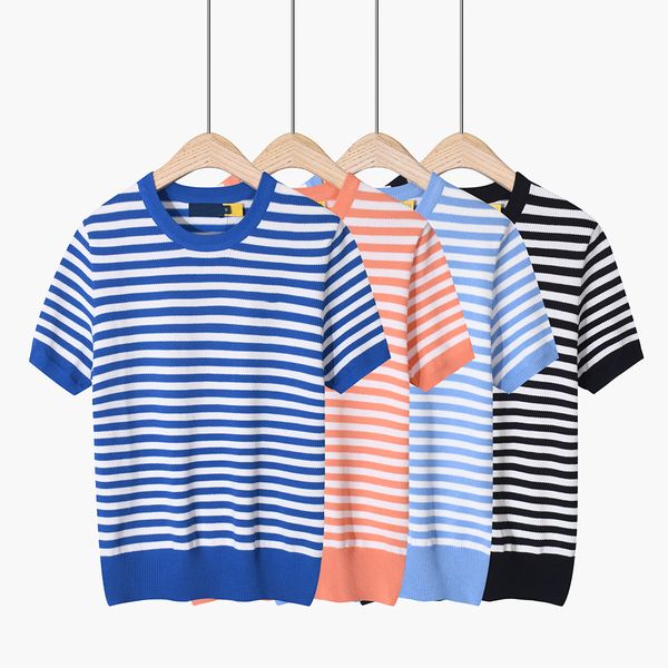 

2023 new ralphs designer pony tencel cotton sweater women casual clothes m907, White