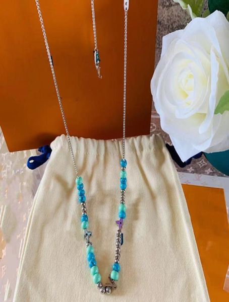 

luxury designer beads chains links necklaces fashion jewelry necklace for lovers men woman la13444173874, Silver