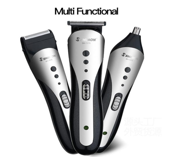 

professional electric hair trimmer small and portable 3in1 function beard shaver nose trimmer clipper hair cut machine for men3906788