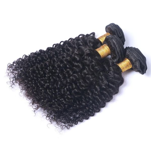 

brazilian human virgin deep wave brazilian hair weave bundles hair weft products deep curly human hair extensions4282148, Black;brown