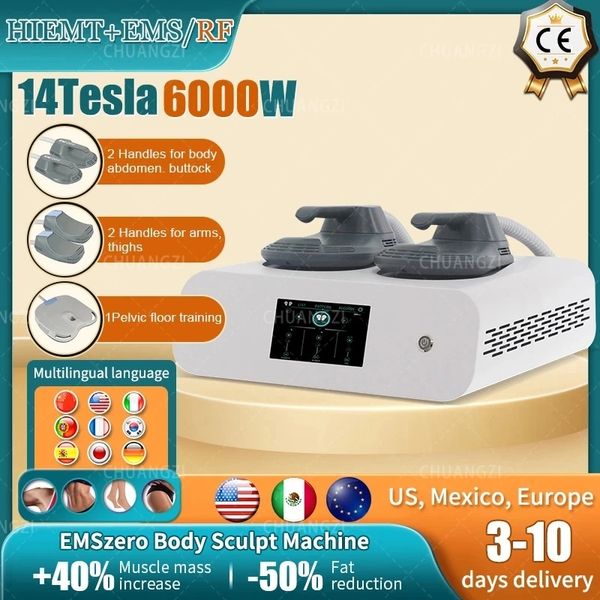 

14 tesla emszero electromagnet muscle slimming stimulate fat building removal machine shap sculpt butt salon