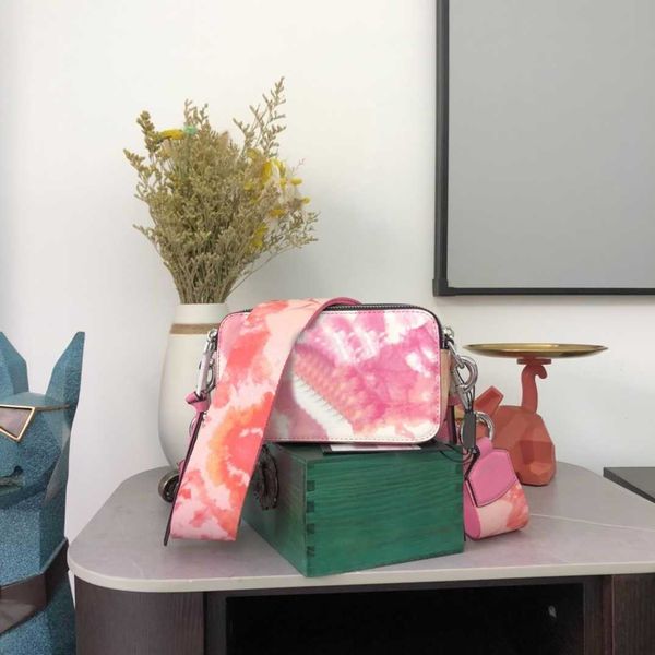 

new quality designer bag women marc camra bag fashion crossbody bags leather colorful small square shoulder bag color contrast purse 230318
