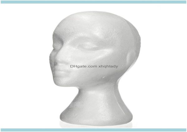 

tools products dummy head female foampolystyrene exhibitor for cap headphones hair aessories and wigs woman mannequin foam4650078