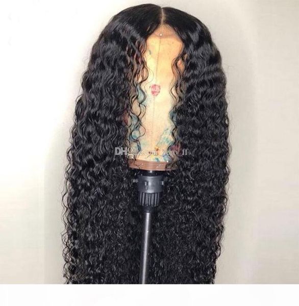 

grade 9a water wave full lace wigs lace front wigs baby hair 100 brazilian unprocessed virgin human hair wig for black women6593090, Black;brown