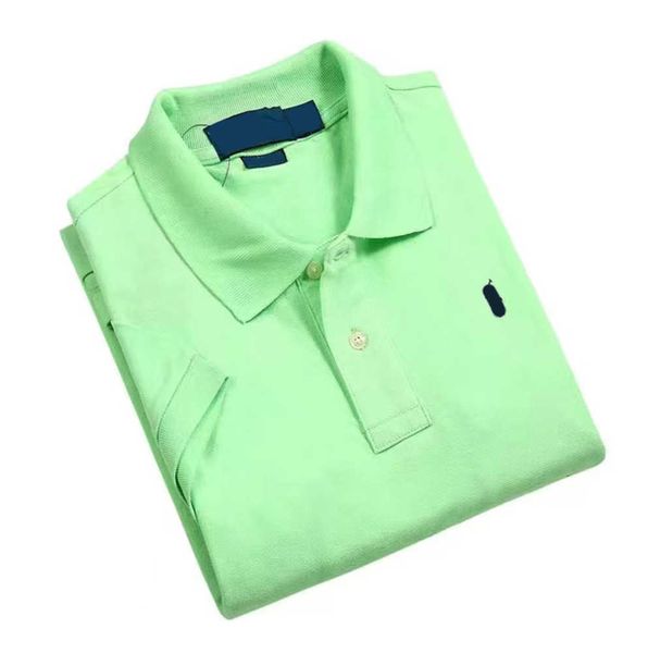 

embroidered polos mens brands polo ralph men casual cotton sleeve business chest letter clothing shorts big and small horses laurens clothes, White;black