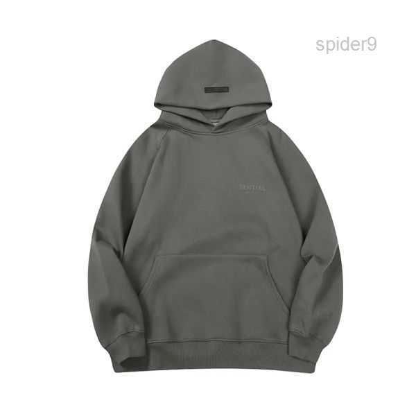 

mens hoodies sweatshirts designer women essent fashion loose essentail streetwear clothing essen lovers street tracksuit suit blacks to xl 5, Black
