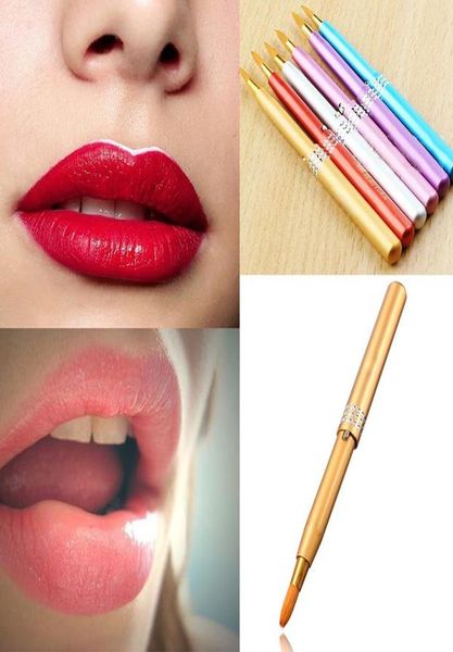 

makeup women portable retractable cosmetic lip brush lipstick gloss beauty new5128085