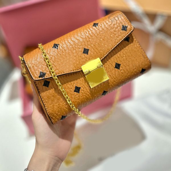 

satchel bag designer brand bag cross body chains totes 2023 luxury handbag fashion shoulder bag women letter purse phone wallet mcmss