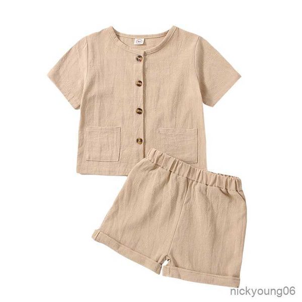 

clothing sets children clothes set 2pcs solid short sleeve shorts suit girl boy outfits baby summer toddler cotton outfit 0-5y, White