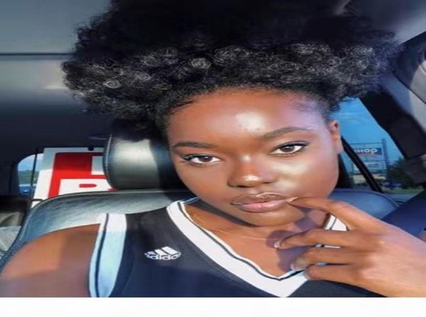 

brazilian human virgin remy ponytails natural 3c 4a kinky curly ponytail hair extensions clip ins black colors 120g bundle deal5595035