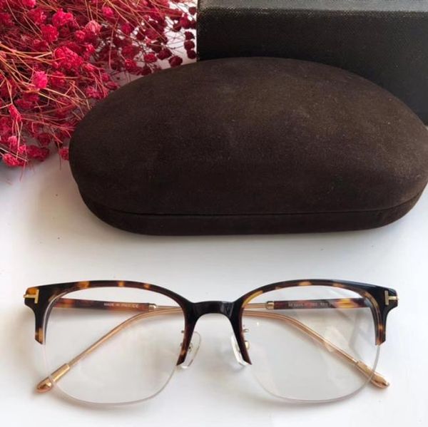 

newarrival tf5645 lightweight halfrim glasses frame 5221145 plank metal designer for prescription glasses with fullset pa1178280