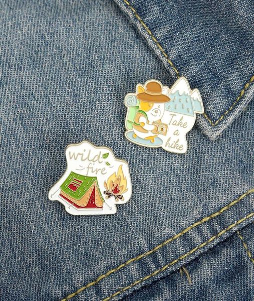 

wild fire cute small funny enamel brooches pins for women girl men christmas gift demin shirt decor brooch pin metal kawaii badge7613295, Gray