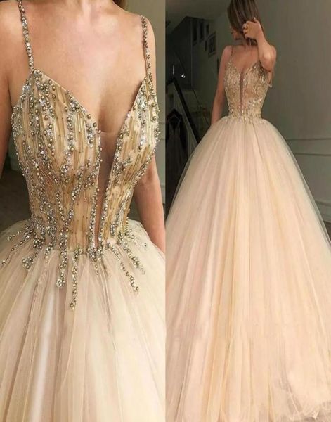 

champagne quinceanera dresses spaghetti strap sleeveless formal 2021 princess gold beading sweet 16 ages girls prom party pageant 4315599, Black