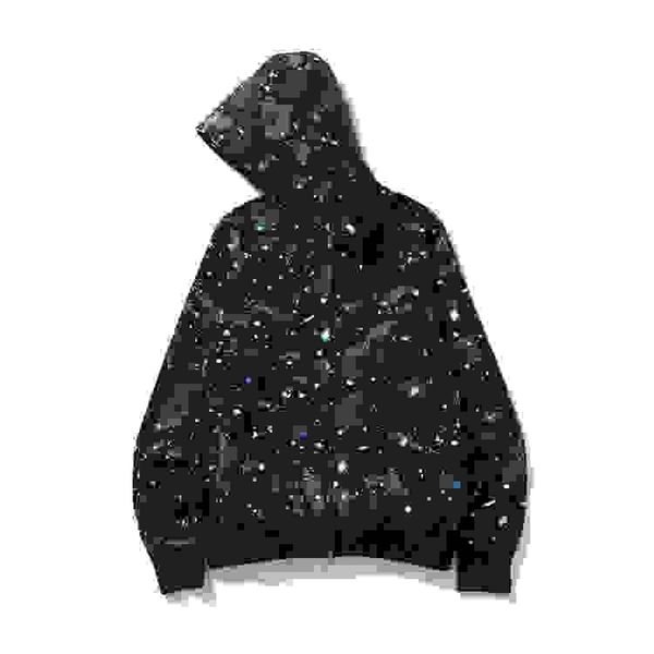

full zip up hoodie shark mens hoodie tech fleece cardigan spring and autumn men women sweatshirts casual hip hop streetwear oversized lpm, Black