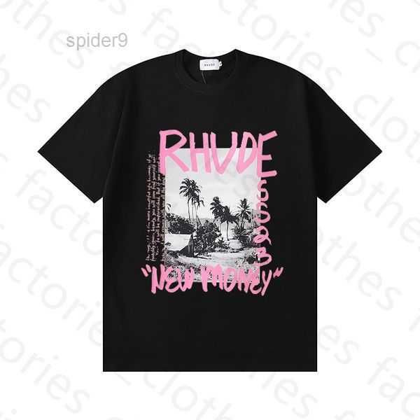 

craftsmanship rhudes mens t shirts summer fashion designer street casual short sleeve beach style tees cotton printing tshirt size s-xl 1 iz, White;black