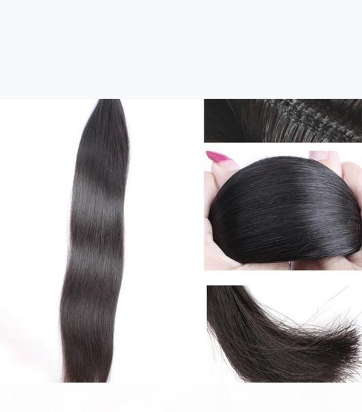 

bella hair 11a brazilian virgin human hair bundles straight hair extensions unprocessed 1pc virgin hair weave can dye9562956, Black