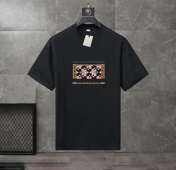 

2023 summer men's and women's fashion and leisure brand temperament joker soft cartoon letter printed t-shirt size xs-4xl#j094, White;black
